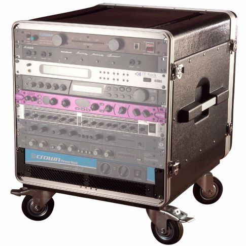 Gator Cases GRC-BASE-14 GDJ Molded Series 14U Rolling Rack Base with Casters