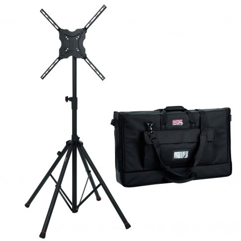 Gator Frameworks GFW-AV-LCD-15 Standard Quad Legged LCD/LED Stand with Padded LCD Bag Package