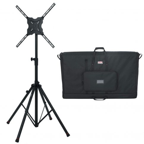 Gator Frameworks GFW-AV-LCD-15 Standard Quad Legged LCD/LED Stand with Transport Bag Package
