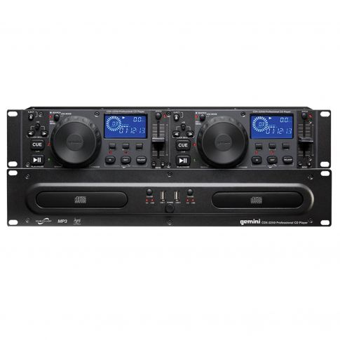 Gemini CDX-2250i Rack Mount Dual CD Player with USB