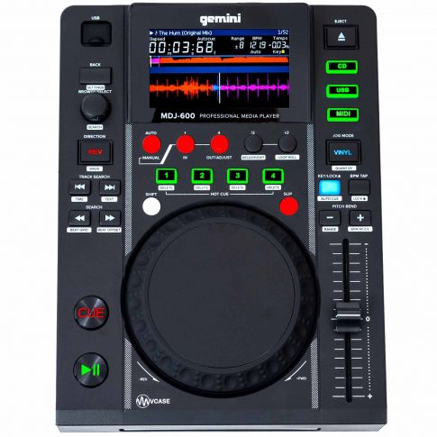 Gemini MDJ-600 Professional USB / CD Media Player and MIDI Controller Top