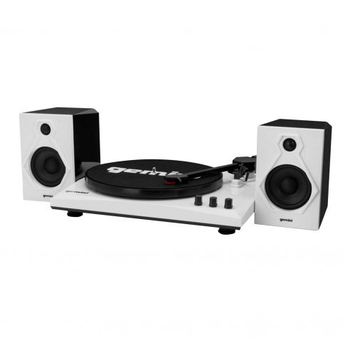 Gemini TT-900 Black/White Bluetooth Stereo Turntable System