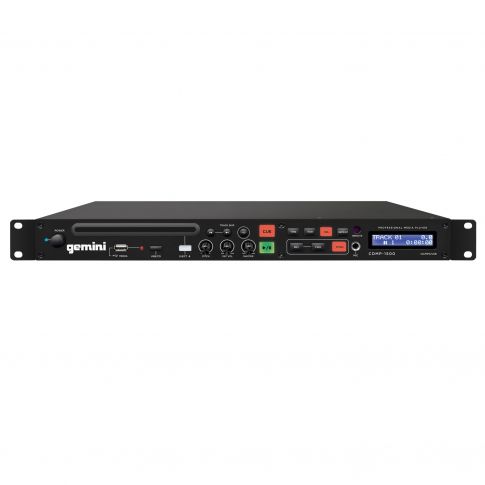 Gemini CDMP-1500 19" Professional 1U Rackmount Single CD/MP3/USB Player