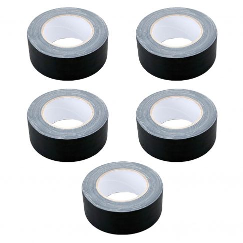 (5) Hosa Technology Black Gaffer Tape 2" x 30 Yard Rolls