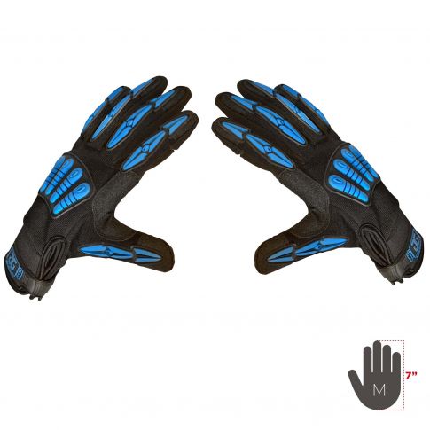 Gig Gear GG1021M Medium Cold Weather Thermo-Gig Gloves in Black & Blue Pair