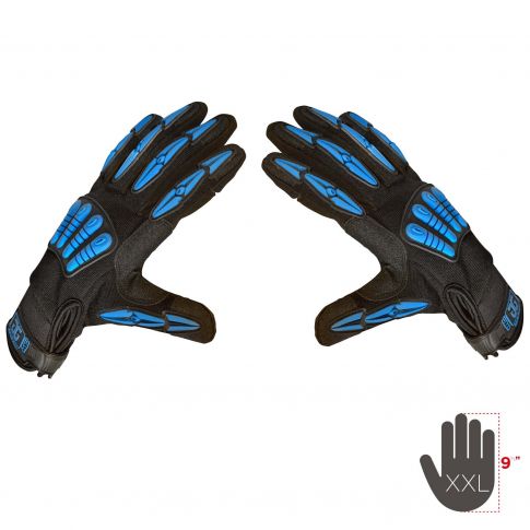 Gig Gear GG1021XXL Double Extra Large Cold Weather Thermo-Gig Gloves in Black & Blue Pair