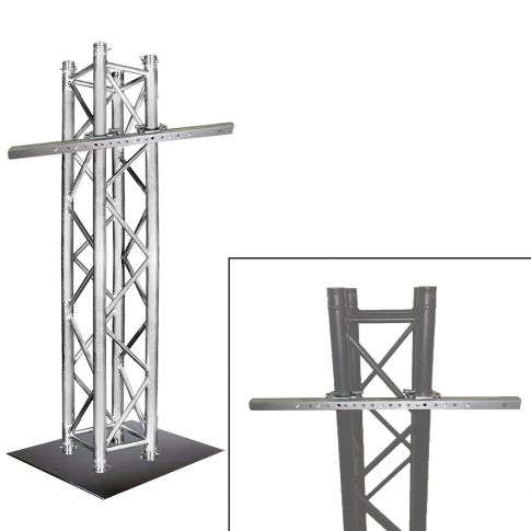 Global Truss 6.56FT Square Segment [SQ-4112] with TV Truss Mount Package