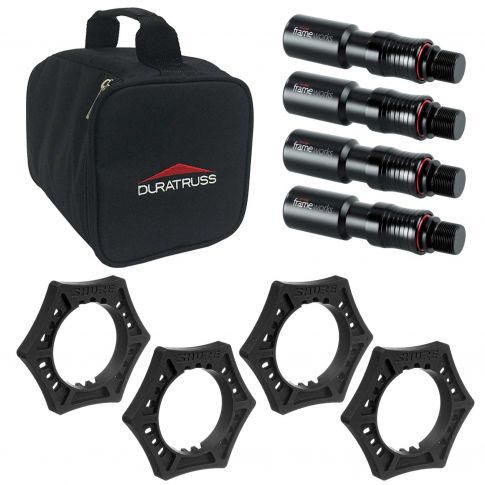 Global Truss CPC Pak Truss Accessory Pouch with Microphone Anti Roll Devices and Quick Release Attachments Package