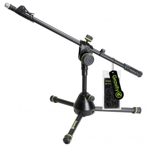 Gravity GMS3122HDB Short Heavy Duty Microphone Stand with Folding Tripod Base