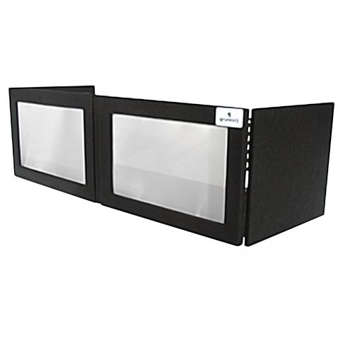 Grundorf GS-LSW1646TB Black Carpet Table Top White Lycra DJ Facade