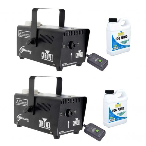 (2) Chauvet Hurricane 700 Fog Machines