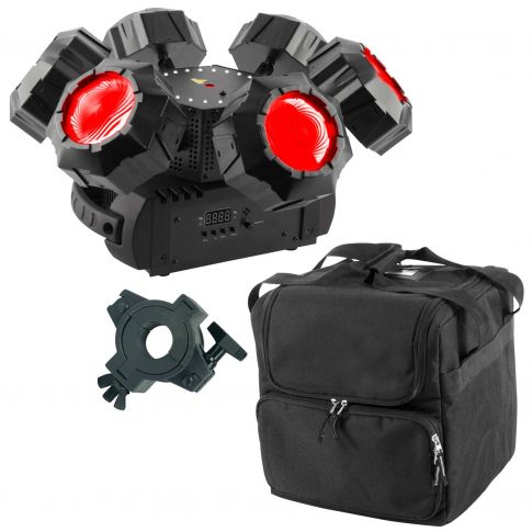 Chauvet DJ Helicopter Q6 Rotating Multi-Effect Light with Cary Case Package