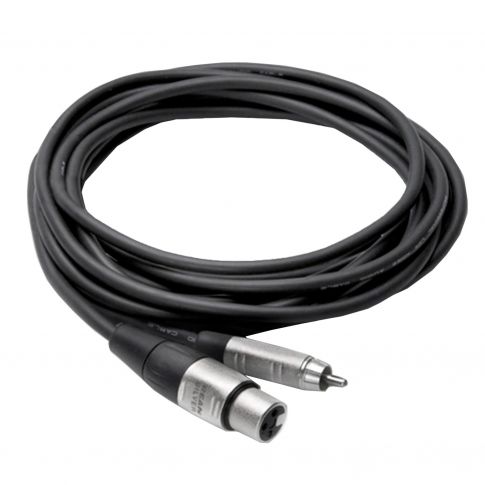 Hosa HXR-010 10FT REAN XLR3F to RCA Pro Unbalanced Interconnect Cable