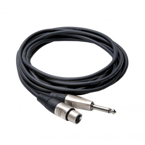 Hosa HXP-005 5' REAN XLR3 Female to 1/4' TS Pro Unbalanced Interconnect Cable