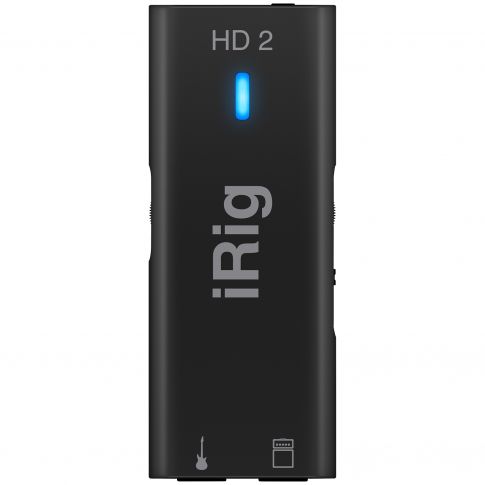 iRig HD 2 studio-quality guitar interface for iOS and Mac/PC Front View