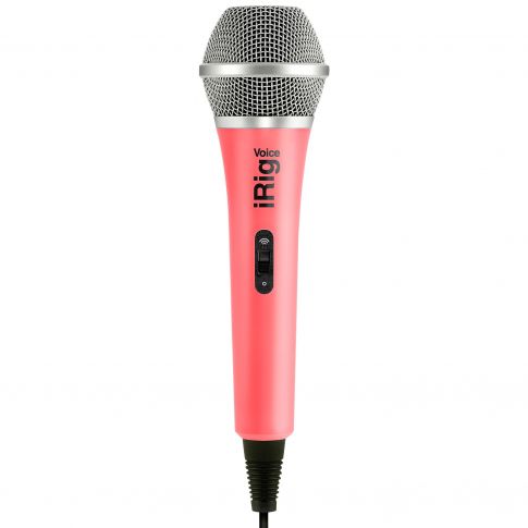 iRig Voice Handeld Karaoke Mic for smartphones and tablets in pink Front