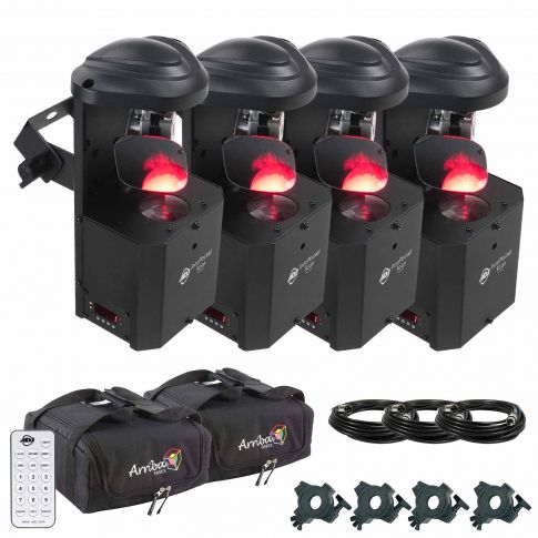 (4) American DJ Inno Pocket Scan Bundle