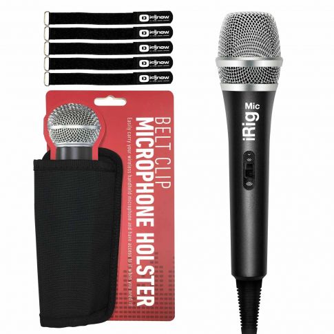 iRig Mic Handheld Condenser Microphone with Microphone Holster