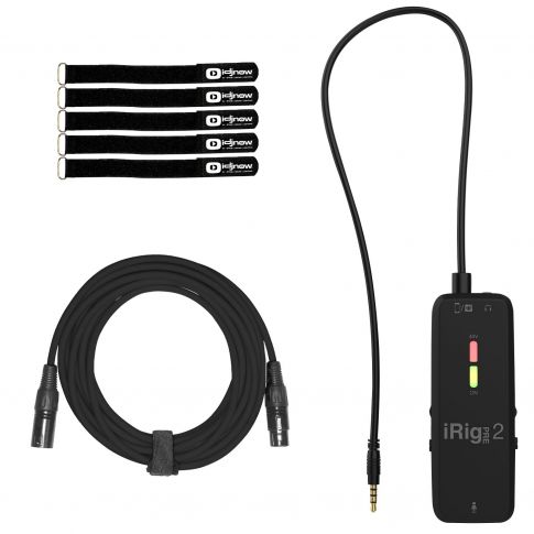 iRig Pre 2 Smartphone/Tablet Microphone Preamp with 20FT XLR Cable