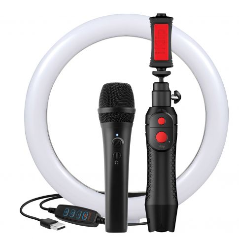 iRig Video Creator HD Bundle Digital Mic, Smartphone Stand and 10" LED Ring Light