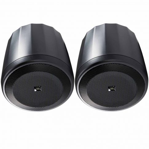 (2) JBL Professional Control 62P Ultra-Compact Mid-High Satellite Pendant Speakers (Black)