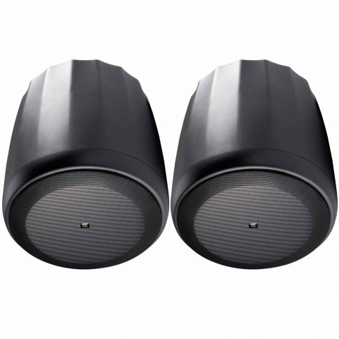 (2) JBL Professional Control 67 HC/T Narrow 75° Coverage High Ceiling Pendant Speakers (Black)