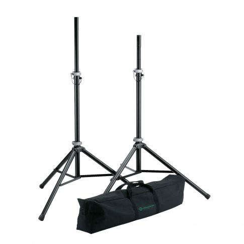 Konig & Meyer 21459 Speaker Stands Package with Carrying Case