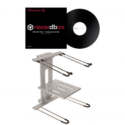 Pioneer RB-VS1-K Rekordbox DJ DVS Control Vinyl & Laptop Stand Package
