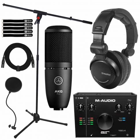 M-Audio AIR 192 | 4 Audio Interface with AKG P120 Recording Microphone