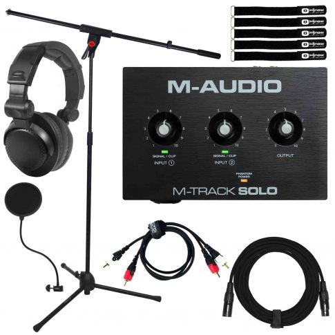 M-Audio M-TRACK SOLO 2-channel USB Audio Interface with Headphones