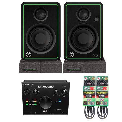 Mackie CR3-X 3" Monitors with M-Audio AIR 192 | 4 USB Interface