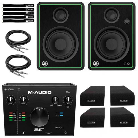 Mackie CR4-X 4" Monitors with M-Audio AIR 192 | 4 USB Audio Interface
