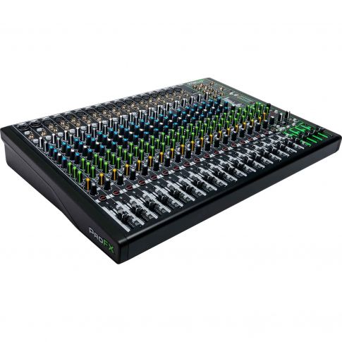 Mackie ProFX22v3 22 Channel 4-bus Professional Effects Mixer with USB Right Angle View