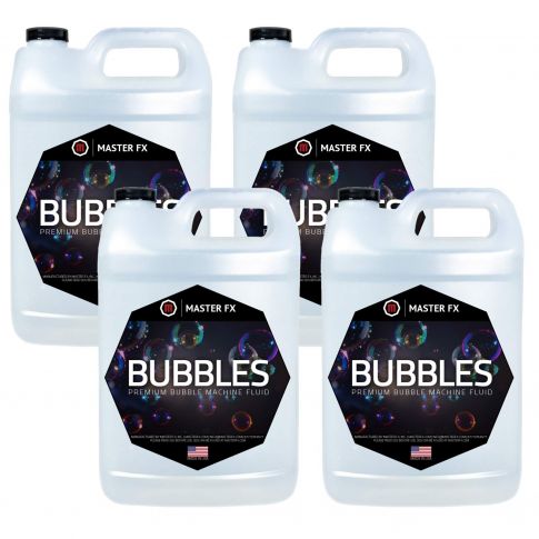 Master FX BF-PB-1 Bubbles Premium Bubble Machine Fluid (4 Gallon Pack) Package