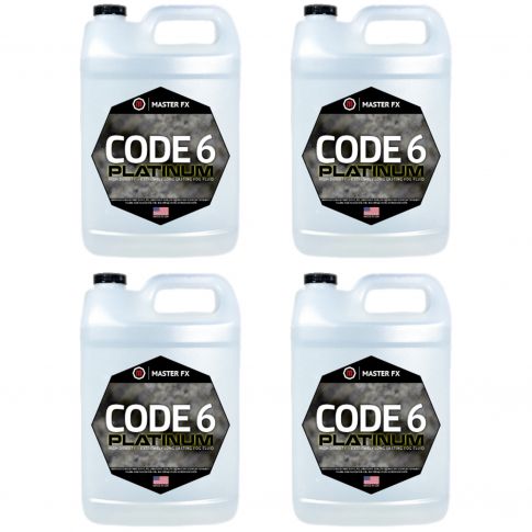 Master FX Code 6 Platinum High Density Long Lasting Fog Fluid - 4 Gallons