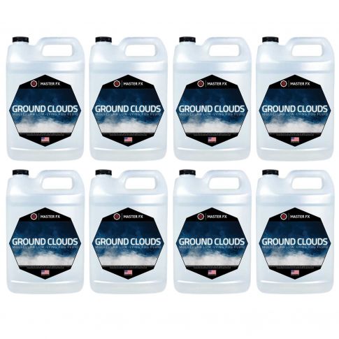 Master FX Ground Clouds Fast Dissipating Indoor Low-Lying Fog Fluid - 8 Gallons