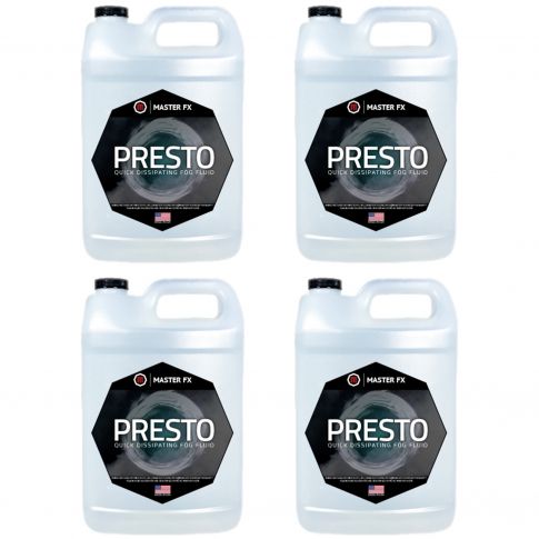 Master FX FF-PR-4 Presto Quick Dissipating Fog Fluid (4 Gallons)
