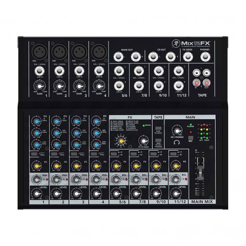 Mackie Mix12FX 12-Channel Compact Mixer with Effects