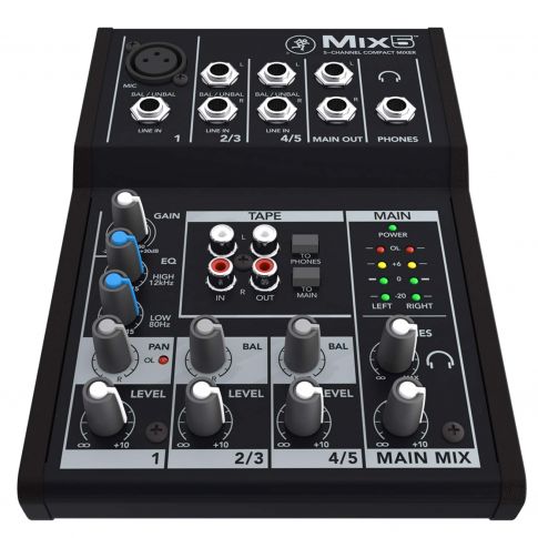 Mackie Mix5 5-Channel Compact Mixer