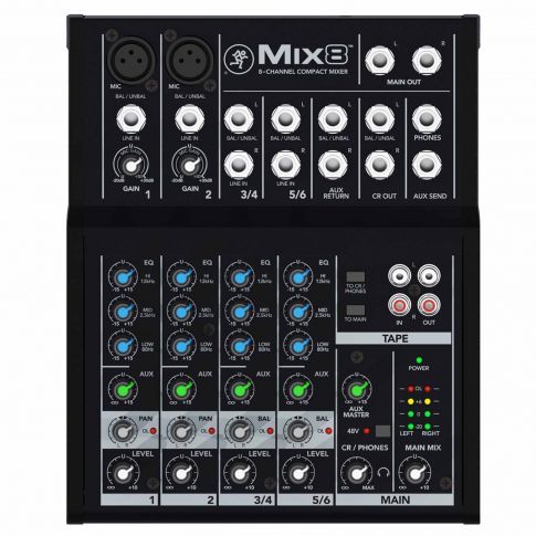 Mackie Mix8 8-Channel Compact Mixer
