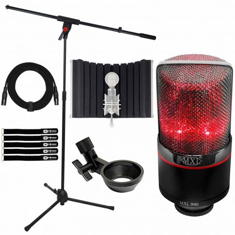 MXL-990-BLAZE-LED-Vocal-Condenser-Microphone-with-Isolation-Shield