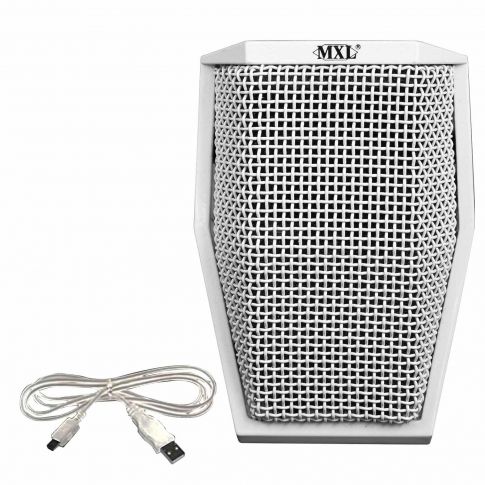 MXL AC-404-LED USB Boundary Microphone in White
