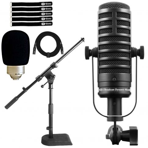 MXL BCD-1 Live Broadcast Dynamic Microphone with Boom Stand