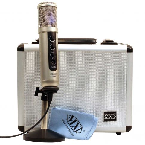 MXL USB.009 USB 24 bit/96 kHz Broadcast Studio Condenser Microphone