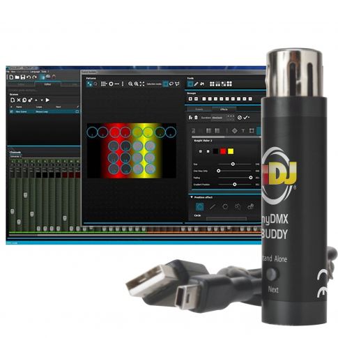 American DJ myDMX Buddy USB/DMX Dongle & DMX software