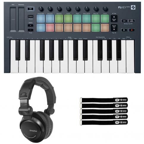 Novation FLkey Mini Compact 25-Key Keyboard Controller with Headphones