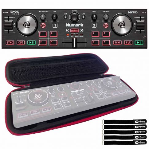 Numark DJ2GO2 Touch Pocket DJ Controller with EVA Bag