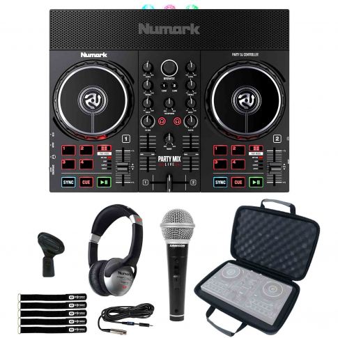 Numark Party Mix Live Light Show & Speakers Controller with Microphone