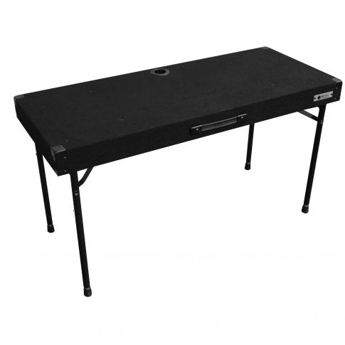 Odyssey CTBC2048 Carpeted Series Height Adjustable DJ Table with 48" x 20" Work Surface