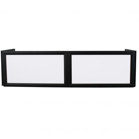 Odyssey SWFTT5816B Scrim Werks Table Top Pro Dj Facade 58" W x 16" H (White with Black Frame)
